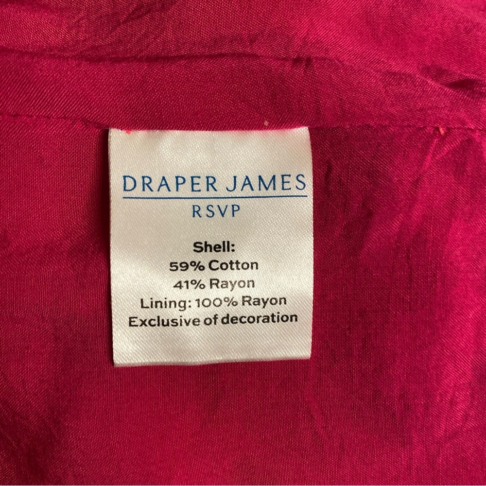 Draper James Pink and Blue Floral MIDI Dress size Medium - Picture 8 of 11